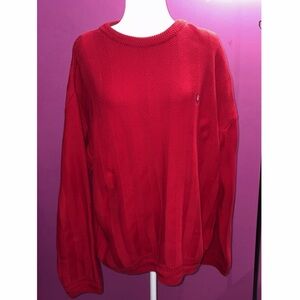 MENS Hand Framed Chaps Ralph Lauren Red Sweater